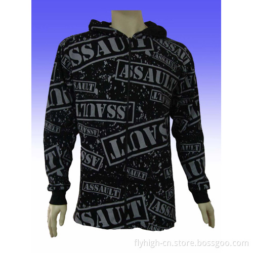 Men's Full Print Fleece Jacket